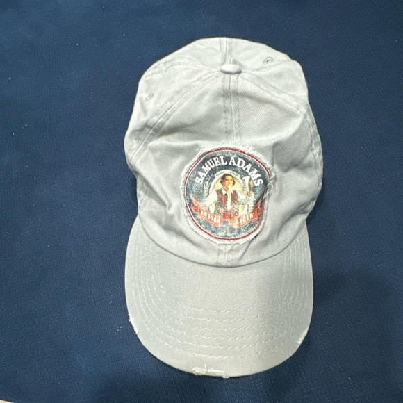 SAMUEL ADAMS Boston Lager cap Hat Distressed Gray 30 Years Independence One Size - Picture 1 of 8